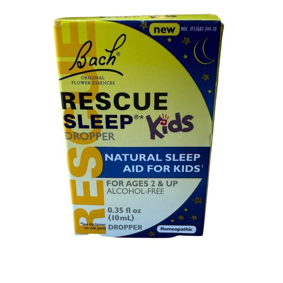 Bach Kids RESCUE SLEEP Dropper Natural Sleep Aid 0.35 fl oz 10mL x3 Exp Jan 2026 - Picture 3 of 6